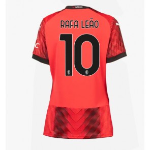 AC Milan Rafael Leao #10 Replica Home Stadium Shirt for Women 2023-24 Short Sleeve